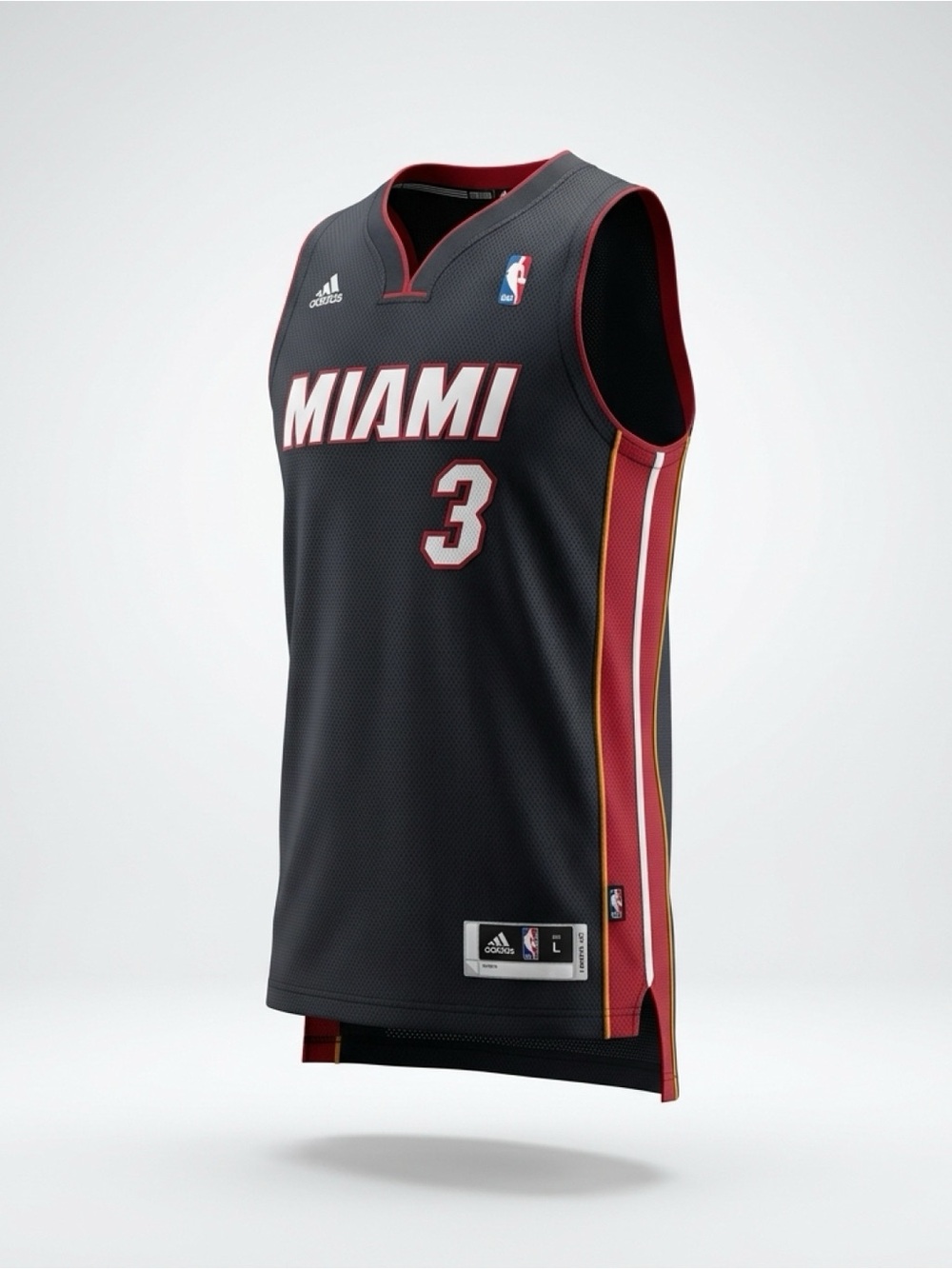 Adidas Black Miami Heat #3 Dwayne Wade Basketball Jersey #wade #dwaynewade #nba